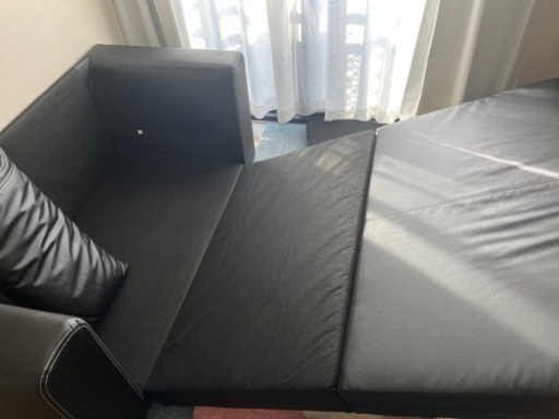 美品！IKEA ソファベッド　黒