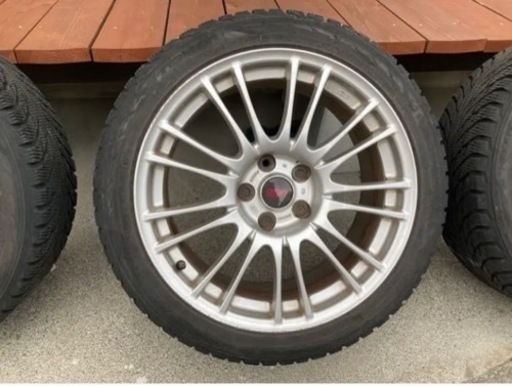 スバルインプレッサWRX STIオプションBBSホイール　スタッドレス付