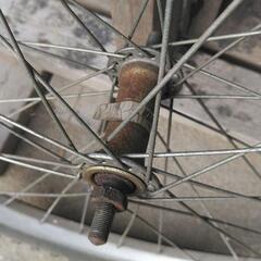 自転車の車輪 前後　26インチ✕195の画像