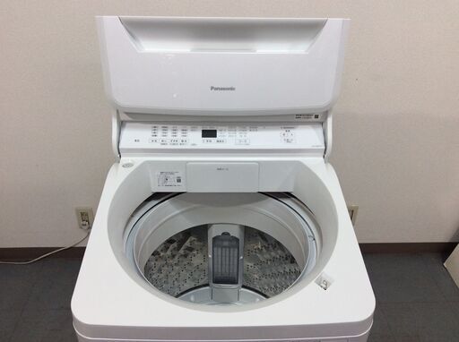 6/22受渡済)YJT7512【Panasonic/パナソニック 8.0㎏洗濯機】美品