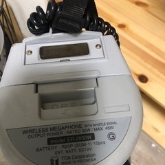 TOA ER-2830W 拡声器　メガホン　ワイヤレスチューナー　マイク付きの画像
