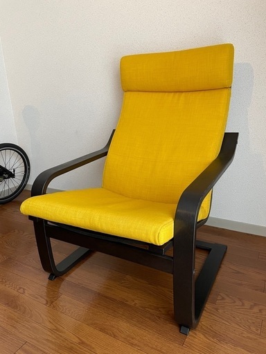 IKEA POÄNG イケア ポエング イエロー チェア