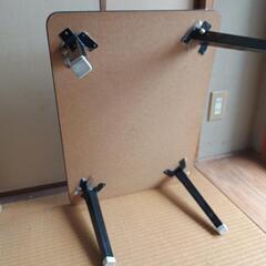 《昭和レトロ》折り畳みテーブル（2台セット）の画像