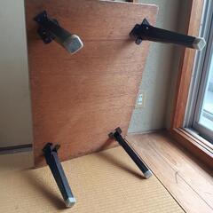 《昭和レトロ》折り畳みテーブル（2台セット）の画像