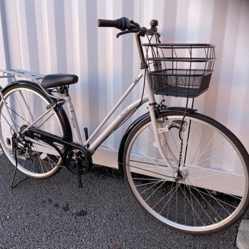 6段変速 街乗り用自転車（ママチャリ）27インチ カゴ/鍵/オートライト付