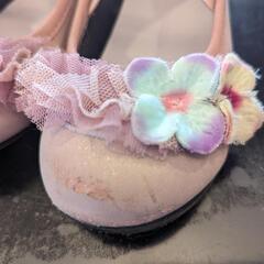 ✨差し上げます✨〜パンパンチュチュ〜🌸お花の可愛い靴 15.0cmの画像