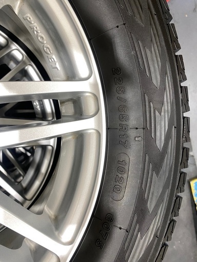 アルミ付スタッドレス 225/65R17 エクストレイル