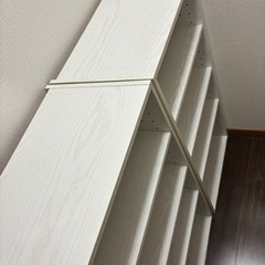 2点セット！　ニトリ　連結できる　N カラボ　レギュラー　3段　追加棚板付の画像