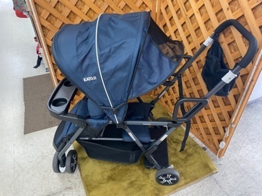【愛品館 江戸川店】カトージ 二人乗りベビーカー 二人でゴー ID:110-024366-007