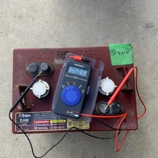 ⑤ (難有)TROJAN トロージャン　ディープサイクルバッテリー　T-105