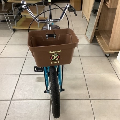 【超美品】People   ピープル　ジュニア自転車　補助輪　押し手棒付き　14インチ