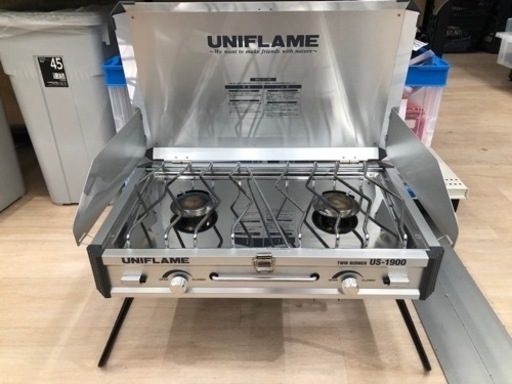 UNIFLAMEのツインバーナーUS-1900です。【トレファク東大阪箕輪店】
