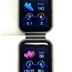 【新品未使用】smart bracelet 多機能　ピンクの画像
