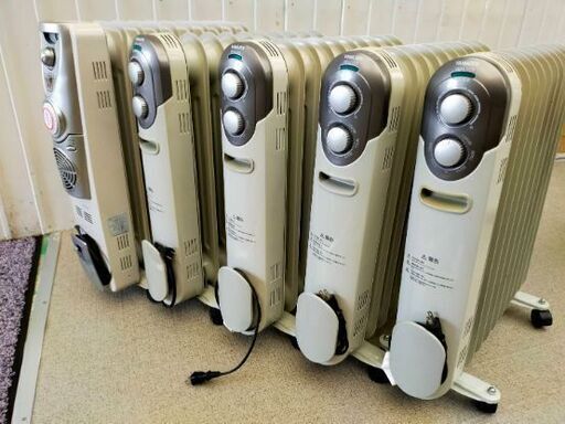オイルヒーター5台まとめて