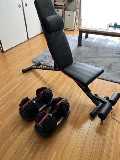 可変式ダンベル　可変式ベンチシート