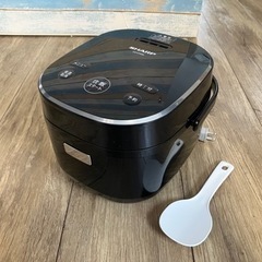 炊飯器 マイコン シャープ KS-CF05B ブラック※訳あり