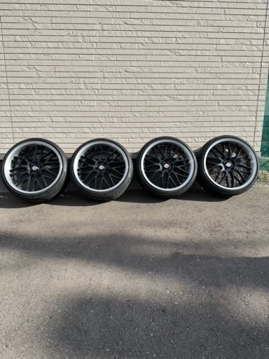 Raysブラックフリート20インチタイヤホイールセット