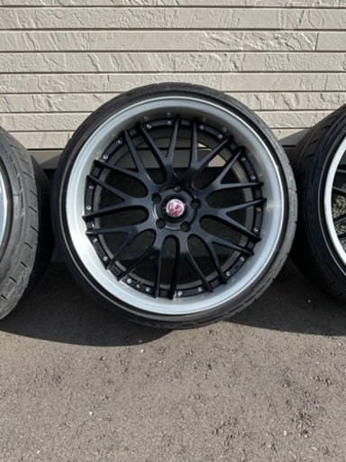 Raysブラックフリート20インチタイヤホイールセット