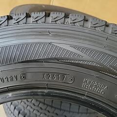 ❄️超セール！組み換え工賃込み❄️サクシード・プロボックスに、超絶バリ山スタッドレス❄️155/80R14バンタイヤ❄️人気のダンロップの画像