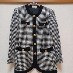SAVS　ノーカラージャケット　千鳥格子　日本製