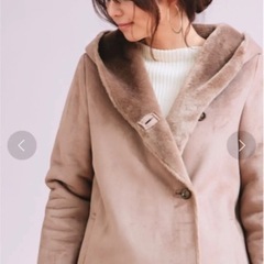 Rouge vif  フェイクファー　ムートン　ロングコートの画像