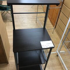 ★ジモティ割あり★  レンジ台 こげ茶 W49×D43×H135...