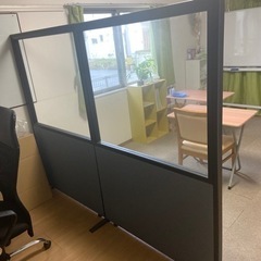 パーテーション/目隠し 2枚 組立式の画像