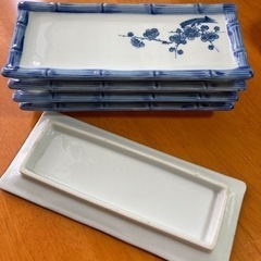 長角皿5組の画像