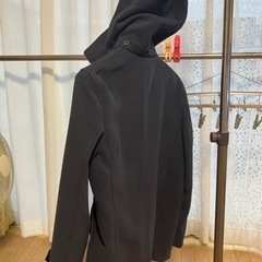 値下げ！Pコート　ダークブルー　XLの画像