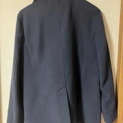 値下げ！Pコート　ダークブルー　XLの画像
