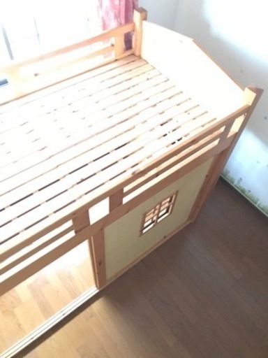 美品　ロフトベッド　ドア付き　収納あり