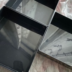 プラ重箱　三段　おせちに！　お祝いの画像