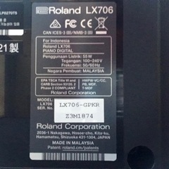 ※8/5商談中※e141  Roland LX-706-GPKR 2021年製　電子ピアノ　ローランドの画像