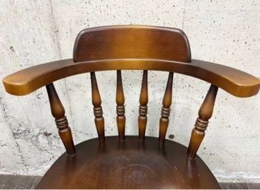 3 飛騨産業 キツツキ ウィンザーチェア アーム付き ダイニングチェア