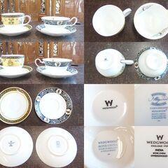 WEDGWOOD カップ＆ソーサー 4客セット パルナシアン クリオ コロラド インディア ウエッジウッド 札幌市 屯田店☆ 札幌市 北区 屯田 の画像