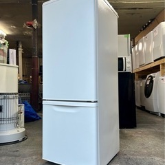 札幌市内配送可 美品 19年製 Panasonic パナソニック 168L 2ドア冷凍冷蔵庫 NR-B17BW-W 右開き