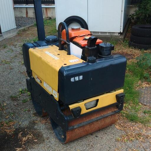 クレジット分割可能　振動ローラー　転圧　舗装　締め固め　明和　MEIWA MSR-5KM型　一般土木　建設工事　ハンドローラー　ハンドガイドローラー