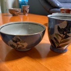 飯碗と湯呑みの5組セットの画像