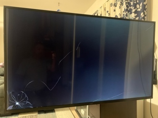 55インチテレビ 画面割れ(取引中)
