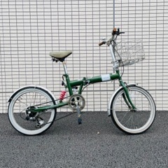 【セール】折り畳み自転車　20インチ　6段変速