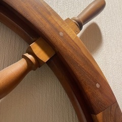 操舵 船舵 アンティーク オブジェ SHIP RUDDER ラットハンドル 操舵輪の画像