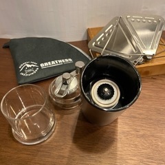 コーヒーミル　ドリッパー　フィルターケース　セット　アウトドア　キャンプの画像
