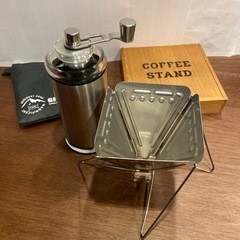 コーヒーミル　ドリッパー　フィルターケース　セット　アウトドア　キャンプの画像