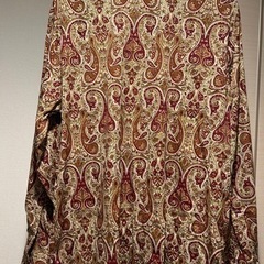 ペイズリー柄長袖シャツの画像