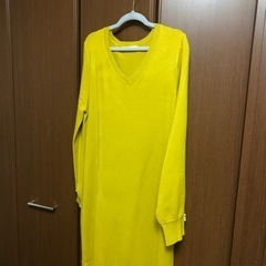 Guフレアヘムニットワンピース  Lの画像