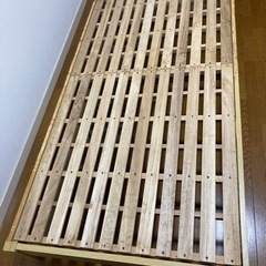スノコ　シングルベッド　分解可能