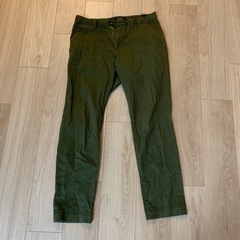ナノユニバース　パンツ　グリーン
