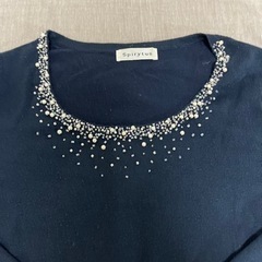 濃紺セーター　長袖　あげますの画像