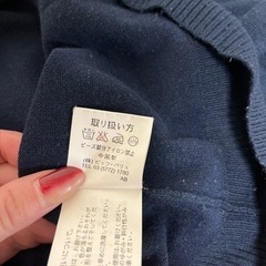 濃紺セーター　長袖　あげますの画像