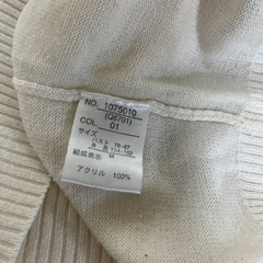 白Vネックセーター　あげますの画像